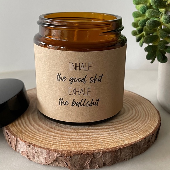 Scented homemade candles w/ trendy labels - Picture 5 of 10